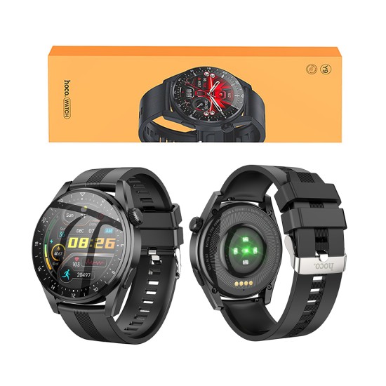 Hoco Y9 Sports Smartwatch 1.36" Call Version Black